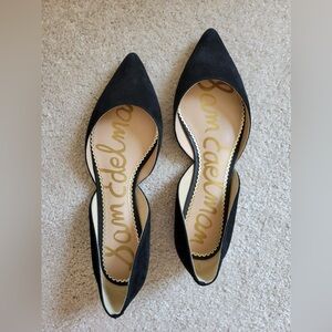 Black suede Sam Edelman flats Sz9